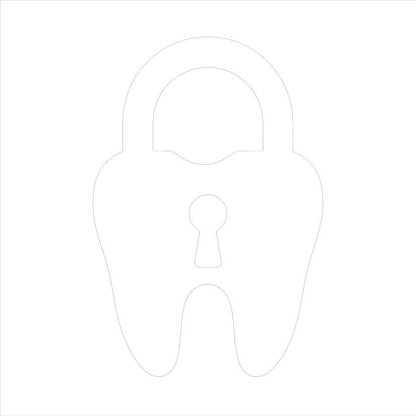 Lock icon with tooth
